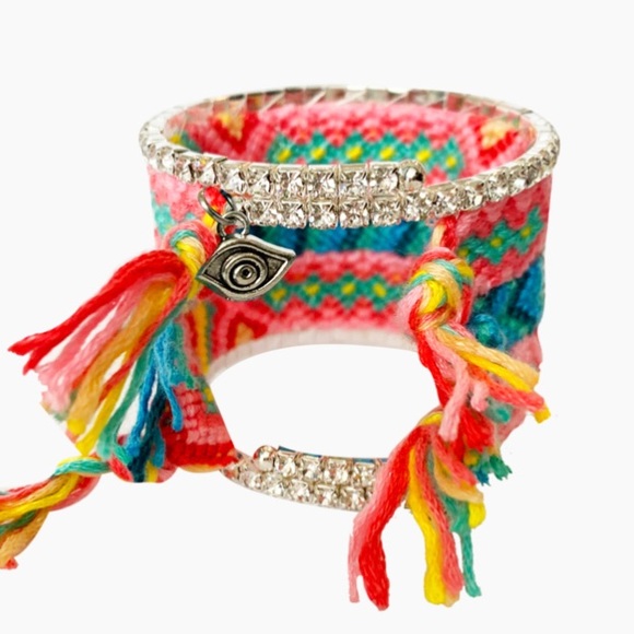 AYOUNIK Jewelry - NEW AYOUNIK Rhinestone Embellished Cuff Bracelet